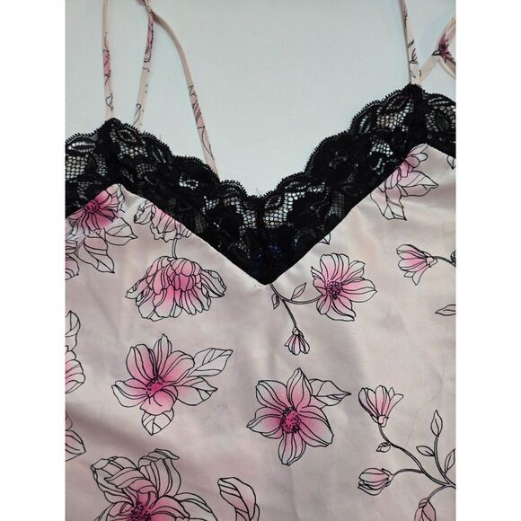 Apt. 9 Women's Pink Floral Cami Pajama Set Size Medium - Picture 6 of 11